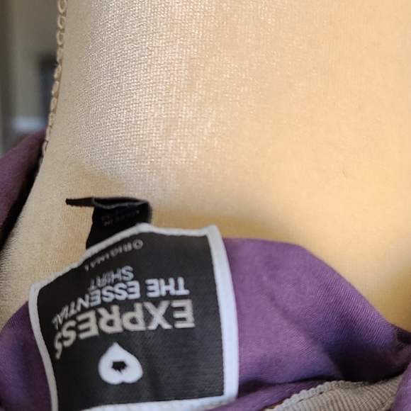 Express Purple The Essentials Blouse S - Picture 5 of 5